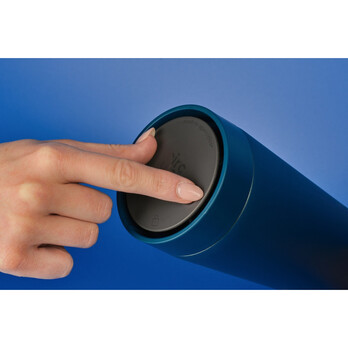 Circular&Co Recycled Steel Cup Midnight Blue – Leakproof, 90% Recycled, BPA‑Free, 1.5h Heat Retention