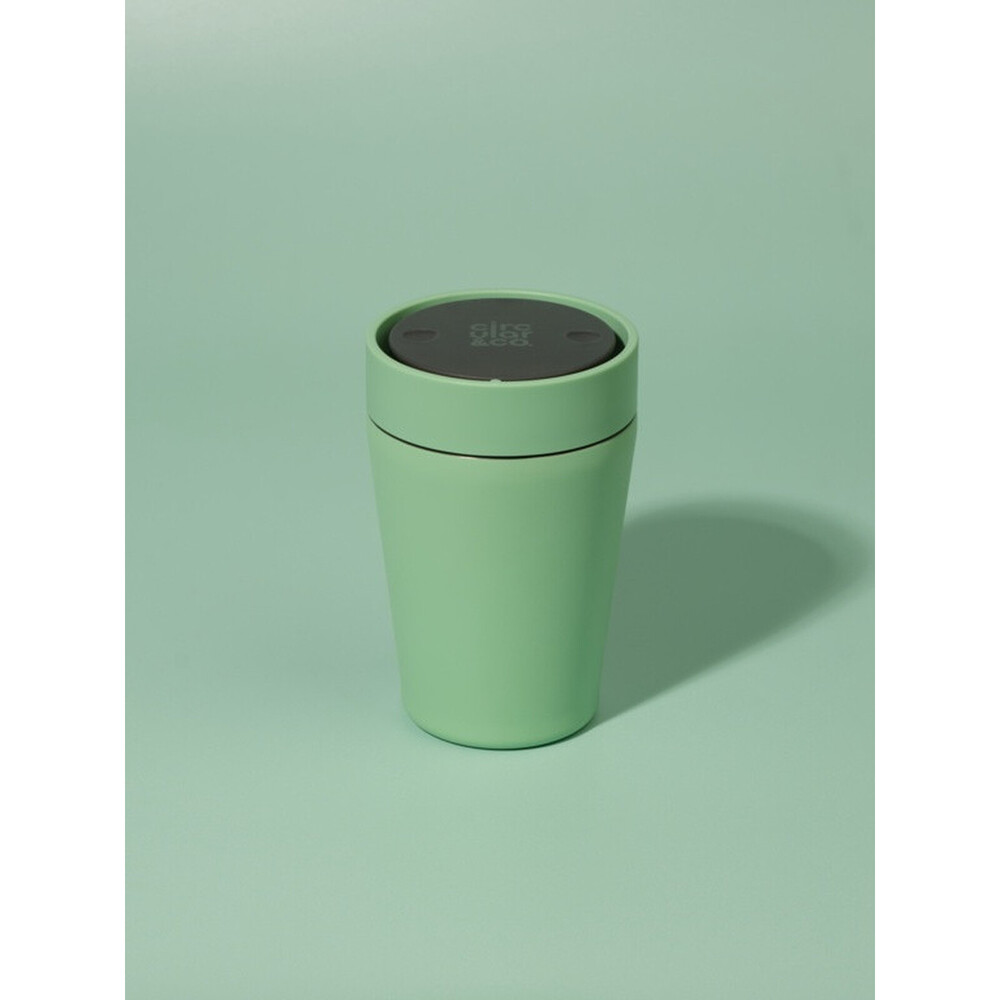 Circular&Co Recycled Steel Cup Green – 90% Recycled Stainless Steel, Leakproof, 1.5h Hot