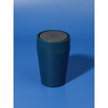 Circular&Co Recycled Steel Cup Blue – 90% Recycled Stainless Steel, Leakproof, 1.5h Hot