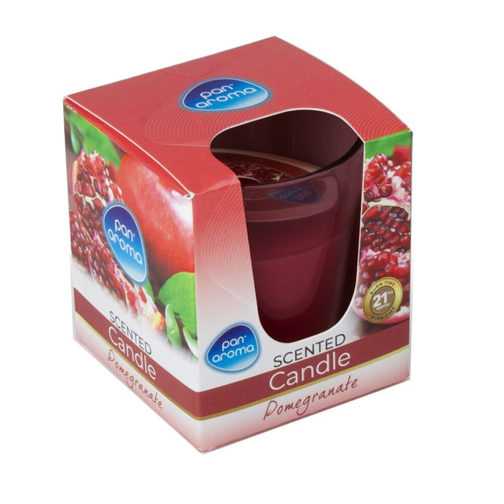 Pan Aroma Scented Candle 250g Pomegranate Jar Candle 21 Hours Burn