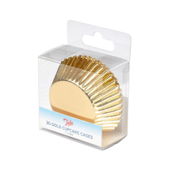 Tala 30 Cupcake Foils 7 x 3cm Gold