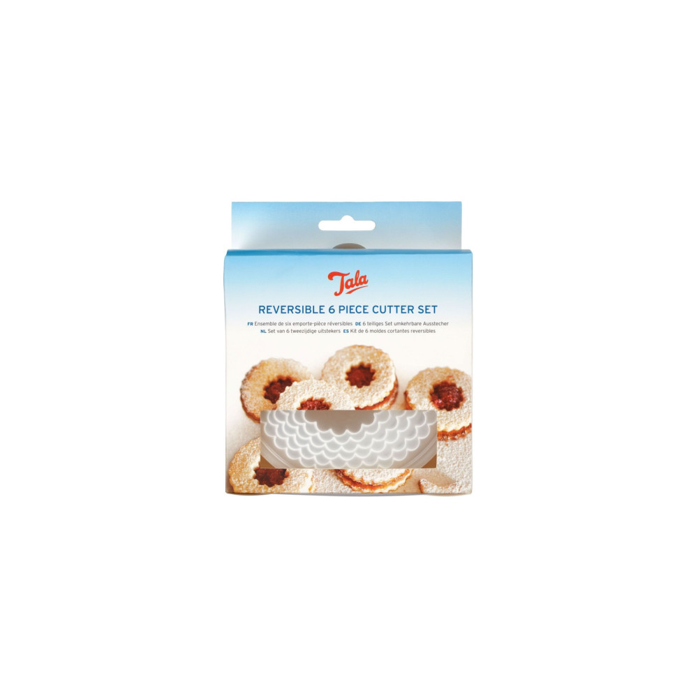 Tala Cutters Plain/Crinkled Reversible 6 Piece