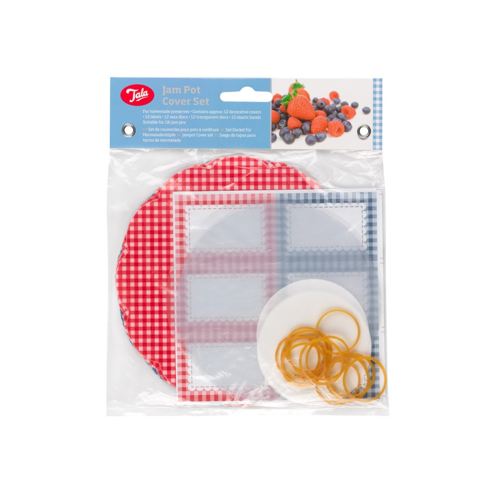 Tala Everyday Gingham Jam Pot Cover Set