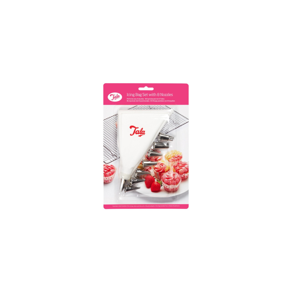 Tala Icing Bag Set with 8 Nozzles