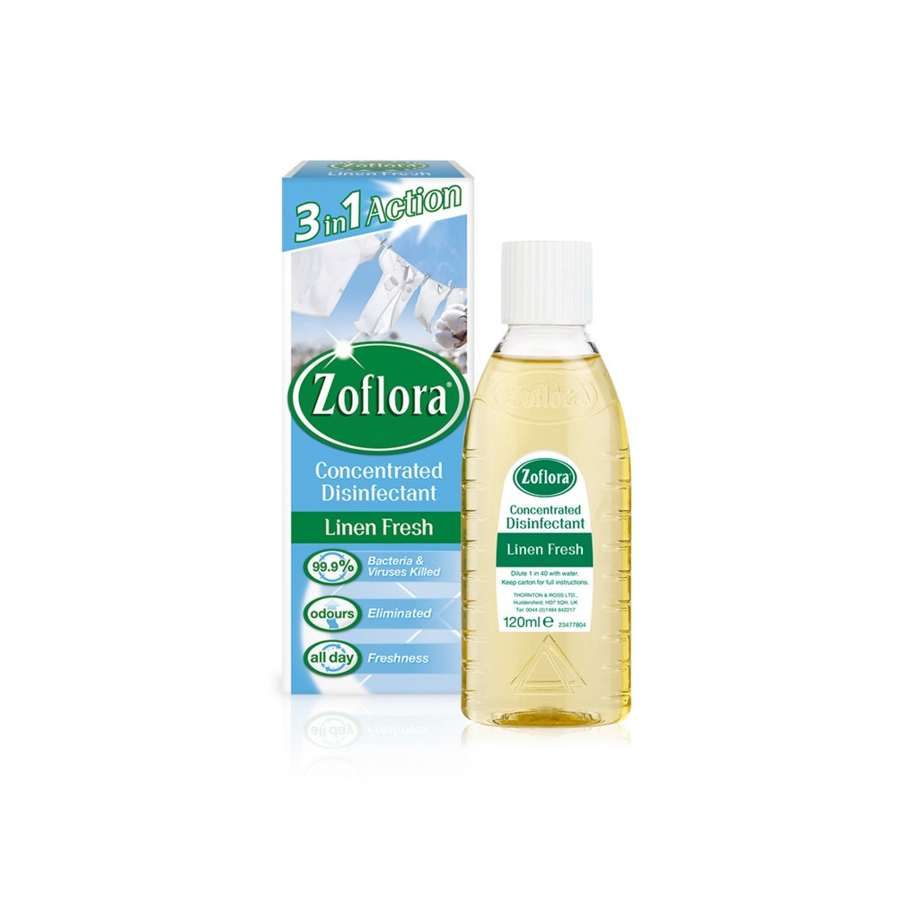 Zoflora Disinfectant 120ml Linen Fresh